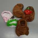 Achwishap 3PCS Capybara Plush Keychain,Cute Keychain Capybara Stuffed Animal,Soft Capybara Plush Toys Key Chain,Plushie Stuffed Toys for Birthday Valentines(Bunny Hat,Frog Hat,Holding Strawberry)