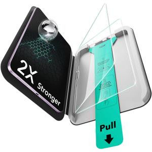 ESR 1 Pack Screen Protector for iPad Air 13 Inch M4/M3/M2 2026/2025/2024 (8th/7th/6th Generation), 9H Tempered Glass with Alignment Frame, Anti-Scratch, Bubble Free, HD Clarity, Apple Pencil Support | 2025/2024, Ultra-Hard, Tempered Glass Film, Guard