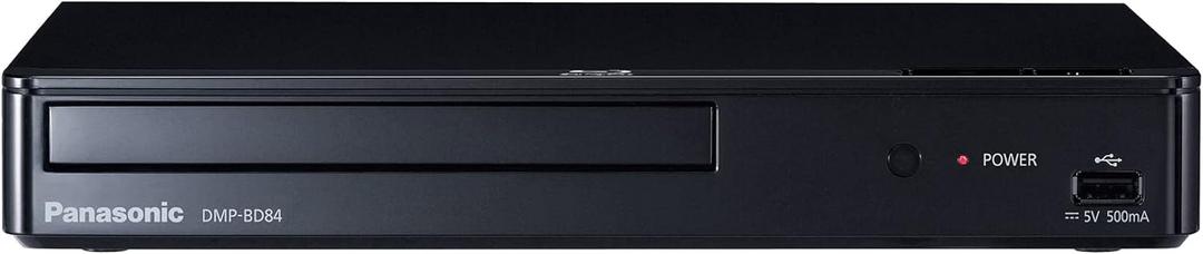 Panasonic Blu-Ray Player with Full HD Picture Quality and Hi-Res Dolby Digital Sound, DMP-BD84P-K Blu Ray DVD Player, Black