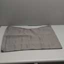 Deconovo Valances for Windows, Kitchen Valance for Window Topper, Scalloped Room Darkeing Small Curtain for Living Room Bedroom, Rod Pocket, Machine Washable, 52x18 Inch, 1 Panel, Light Grey