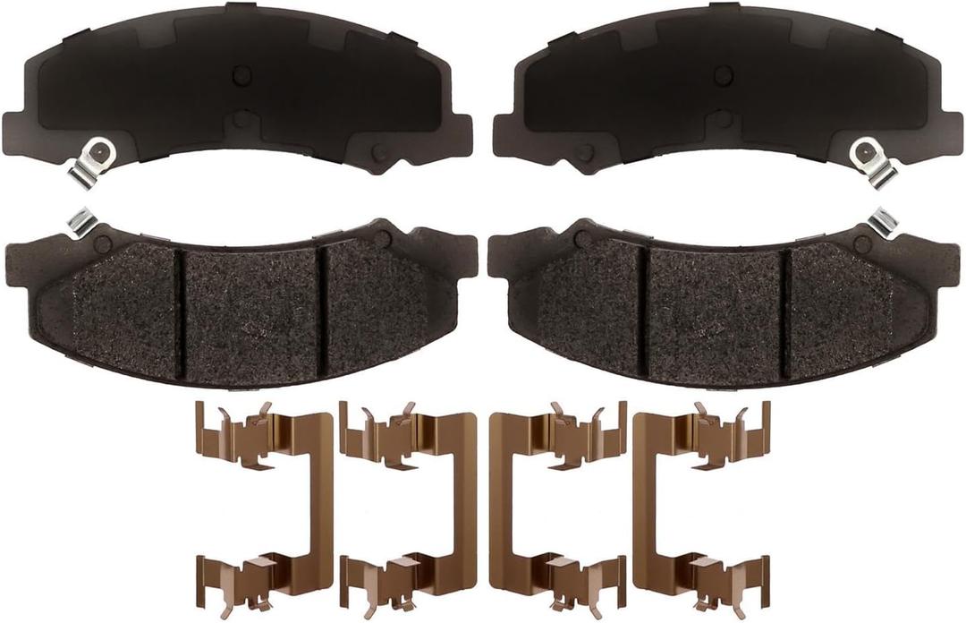 ACDelco Silver Front Brake Pad Set 14D1159CHF1 | GM 19383248 Ceramic Front Brake Pads for Select Cadillac DTS, Buick Lacrosse, Allure, Lucerne, Chevy Impala, Chevrolet Monte Carlo and more