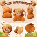 Shappy 50 Pcs Mini Highland Cow Animal Toys 2.36 Inch Small Highland Cattle Stuffed Animals Bulk Cute Tiny Plushies for Birthday Gift Party Carnival Prize