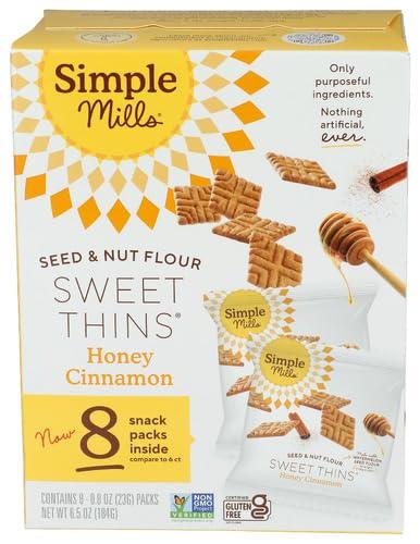 Simple Mills Cookies Sweet Thins Honey Cinnamon 6.5 oz (Pack of 4). BBD 11/09/2025