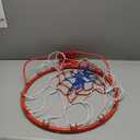 Basketball Rim Goal 18 ", Replacement Basketball Rim Goal Hoop Net for Indoor Outdoor (Red)