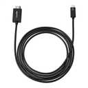Amazon Basics Premium Aluminum Uni-Directional USB-C (Source) to HDMI (Display) Cable Adapter (Thunderbolt 3 Compatible) 4K@60Hz, 6-Foot, Black