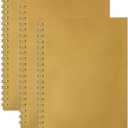 Pack of 3 SDYHLF 3 Pack B6 Small Spiral Notebook, Soft Cover Journals Notebook for School Student and Office Supplies, Blank Sketch Book, 50 Sheets/100 Pages, 100 GSM, 7.48 x 5.2 Inch, Brown