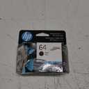 HP 64 Black Ink Cartridge | Works with HP ENVY Inspire 7950e; ENVY Photo 6200, 7100, 7800; Tango Series | Eligible for Instant Ink | N9J90AN