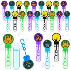 24 Pack Ramadan Mubarak Bubble Wands Bulk Ramadan Gifts Eid Party Favors Islamic Gift Muslim Birthday Party Bag Stuffers Goodie Bag Stuffers Filler Supplies Decorations