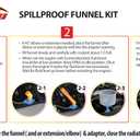 EPAuto Spill Proof Radiator Coolant Filling Funnel Kit
