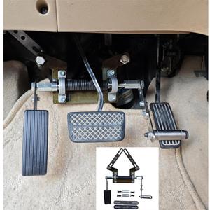 Adjustable Left Foot Accelerator Pedal for Handicap Driving - Easy Up & Switch with Right Foot - Foldable & Fits Automatic Transmission Vehicles