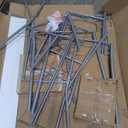 VECELO Dining Table Set for 4, 5-Piece Kitchen Table with 4 Chairs, MDF Board Tabletop with Metal Frame for Small Space, Compact Dinette, Breakfast Nook, White