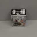 Kamenstein Clear Reusable 3 Oz Jars With Stainless Steel Shaker Lids, And Twist-On Caps For Airtight Seals 12 Pk (Set of 12, Silver)