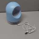 Quiet & Safe Indoor Fruit Fly Trap, Fan-Powered Insect Catcher for Kitchen - Kills Gnats, Mosquitoes, Moths, Flies with Light & Sticky Glue, Child and Pet Friendly (Blue)