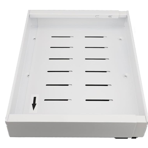 Adjustable Width Pull Out Cabinet Organizer, Slide Out Storage Drawer with 3 Slide Rails, Stretchable Carbon Steel Kitchen Cabinet Slide Out Drawer for Pantry, Bathroom