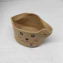 Organizing Basket Lid Cat Style Storage Basket Cotton Rope Decor for Home