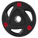 Fitvids Deep Dish 2-Inch Olympic Cast Iron Weight Plate, Black, 1 Plate Included