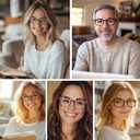 CHEERS DEVICES Reading Glasses for Women Men, Eyeglasses, Blue Light Readers for Men Women, Computer Eye Glasses, Cheaters - 5 Pair (1.5x) (5 Pack Mix Color)