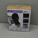Full Outboard Motor Cover - 1200D Waterproof Boat Motor Cover with Cotton Lining, Fits 135-250 HP Outboard Engine, Heavy Duty, Silver Black