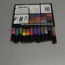 ARTISTRO 12 Glitter Paint Pens Sparkly and Shiny for Rock Painting, Stone, Ceramic, Glass, Wood, Fabric, Scrapbooking, DIY Craft Making, Coloring, Acrylic Glitter Markers, Medium Tip 3.0mm