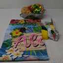 Hawaiian Luau Party Decorations(161 Pcs), Tropical Summer Beach Pool Party Supplies Including Aloha Backdrop, Table Skirt, Tablecloth, Flamingo, Palm Leaves And Hibiscus, Balloons Arch, Straws,