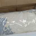 Oli Anderson Floral Comforter Set King Size, 5 Piece Vintage Botanical Print Bedding Set, Farmhouse Lightweight Bed in a Bag with 1 Ruffle Flowers Comforter, 2 Pillowcases, 2 Pillows (Blue, King)