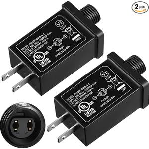 Feekoon Class 2 LED Power Supply 29V 13W Transformer, Waterproof IP44 US Plug Adapter, Seasonal Use LED Driver, Low Voltage for Christmas Tree Lighting, Holiday String Light Outdoor(4 Pack)