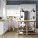 CANARM Thor 1-Light Pendant Light, Gold Finish with Faux Wood Accent, Adjustable Fabric Cord, Modern Lighting for Kitchen, Dining Room or Bedroom