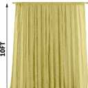 10FT x10FT Champagne Metallic Sheer Spandex Backdrop, 1 Panel Glitter Photography Background, Stretchy Spandex Fabric for Wedding, Party, Baby Shower, Photo Booth Decor