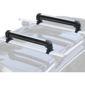 Leader Accessories Car Ski Snowboard Roof Racks, Fits Up to 6 Pairs of Skis or 4 Snowboards, 2 PCS Universal Ski Roof Rack Carriers Snowboard Top Holder, Lockable Fit Most Vehicles Equipped Cross Bars