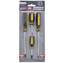 Tool Bench Hardware 4 PC Magnetic Screwdriver Sets Brand New