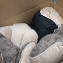 JOEJOY Rectangle Dog Bed for Large Medium Small Dogs - Washable Orthopedic Sofa Bed, Soft Breathable Puppy & Pet Cuddler, Durable Calming Dog Bed with Anti-Slip Bottom, Multiple Sizes, Beige (L(30"x 24"x 9"))