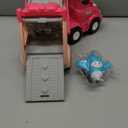 Toddler Car Toys for 1 2 3 4 Year Old Girl Birthday Gift, 5 in 1 Pink Princess Transport Carrier Trucks for Girls Age 1-2 3-4 with Lights & Music, Toddler Girl Toys for 1 2 3 4 Year Old Birthday Gift