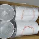 Domensi 6 Pcs Baseball Party Decorations Table Centerpiece Baseball Themed Vase Galvanized Metal Tin for Artificial Flowers Sports Utensil Holder for Kitchen Home Party Supplies