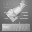 Pure Daily Care NanoSteamer Large 3-in-1 Nano Ionic Facial Steamer with Precise Temp Control - Humidifier - Unclogs Pores - Blackheads - Spa Quality - Bonus 5 Piece Stainless Steel Skin Kit (Silver)