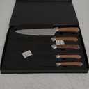 YOTSUBA 5PCS Kitchen Knives Set, Kitchen Knife Set, German High Carbon Stainless Steel Ultra Chef Knife Sets with Ergonomic Handle for Chopping Vegetable and Cooking