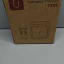 HWWR Karaoke Machine, Portable Bluetooth Speaker with 2 Wireless Microphones for Adults & Kids,Karaoke Speaker for Parties and Gatherings, PA System Supports TWS/USB/TF/REC/AUX and TV Connected (Black)