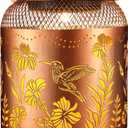 Solar Lanterns Outdoor Waterproof, Birthdays Gifts for Women Mom and Grandma, Metal Hanging Lanterns Hummingbird Decor Garden Decorative Solar LED Light for Yard, Patio, Lawn, Porch, Backyard