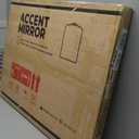 Keonjinn Gold Vintage Arched Mirror for Wall, 16" x 24" Brass Mirror with Metal Frame, Ornate Baroque Decoration for Mantle, Living Room, French Cleat Mounting