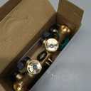 Twinkle Star 4 Way Heavy Duty Brass Garden Hose Splitter, Hose Connector 3/4", Hose Spigot Adapter with 4 Valves