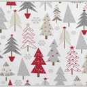 Nander Beautiful Christmas Tree Dish Drying Mat for Kitchen Counter, Absorbent Reversible Dish Draining Mat,Rack Pad for Countertop, 18 x 24 Inches