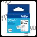 Brother Genuine P-Touch Btag BTAG231 Black on White Label Tape ~1/2in by 13.1ft (12mm x 4m)