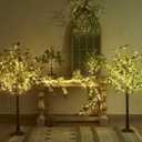 Hairui Lighted Artificial Olive Garland 6FT 96 LED Fairy Lights Battery Operated, Faux Vine Lights with Timer for Spring Christmas Holiday Fireplace Decoration