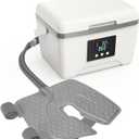 Ice Machine for Knee After Surgery, 9 Quarts Cold Therapy Machine with Digital Panel, Timer Looped Cryotherapy for Knee Replacement, Post-Surgery Swelling Relief, Sprains Recovery (White)