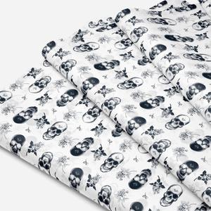 Package Mint Tissue Paper for Gift Wrapping (100 Sheets, 20x30 Inch)-Colored, Decorative Tissue Paper for Gift Bags, Packaging, and Small Business-Skull Rose Pattern