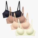 Wireless Training Bras for Teens Girls Women 4 Pack S