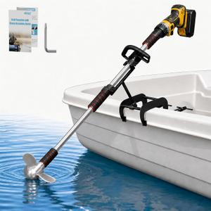 Drill Propeller with Mount Kit, Handle & Installation Guide, Clamp-49-1/4"
