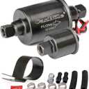 CarBole 12v Universal Electric Fuel Pump 5-9 PSI 30GPH Gasoline and Diesel Fuel Transfer Pump for Carburetor Engine E8012S E8016S EP12S FD0002 (Black)