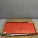 TORACK 3Pcs Metal Pegboard Panels(12x24 inch) for Wall Garage Tools Storage Pegboard System for Workbench, Modular Peg Board Tool Organizer Board Kit(Pack of 3, Red)