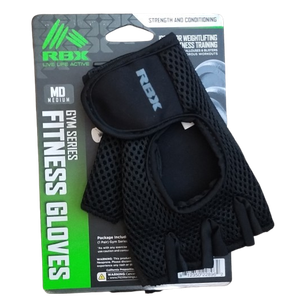 RBX Gym Series Fitness Gloves Size M Black New Live Life Active