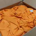 fani 10 Packs Orange Round Tablecloth - 120 Inch, Polyester